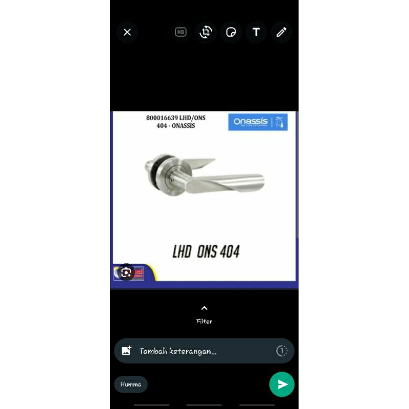 Handle Pintu Onassis Ons 404