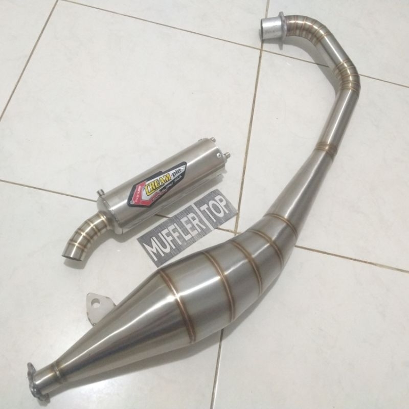Knalpot Satria 2 Tak Creampie Stainless