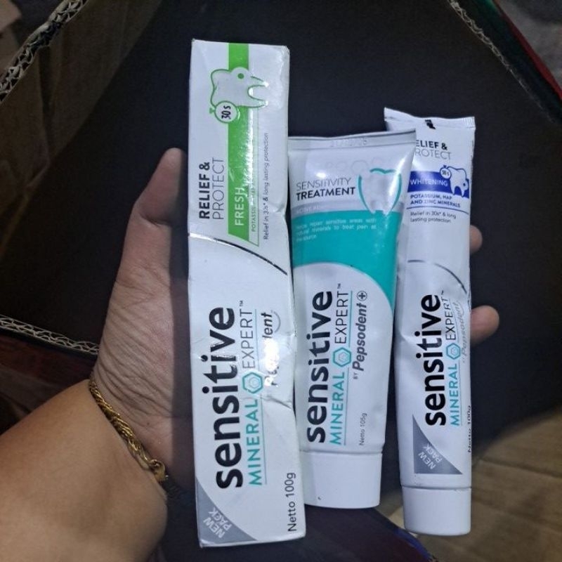 PEPSODENT SENSITIVE PASTA GIGI ALL VARIAN sebagian tanpa dus