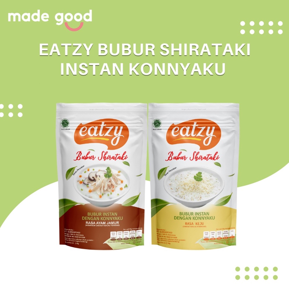 

FLASH SALE Eatzy Bubur Shirataki Instan Konnyaku 5gr