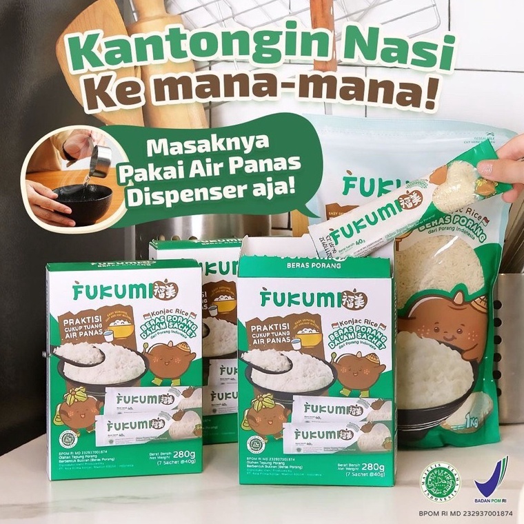 

DISKON Fukumi Beras Porang 1 Box Isi 7 Sachet Murah