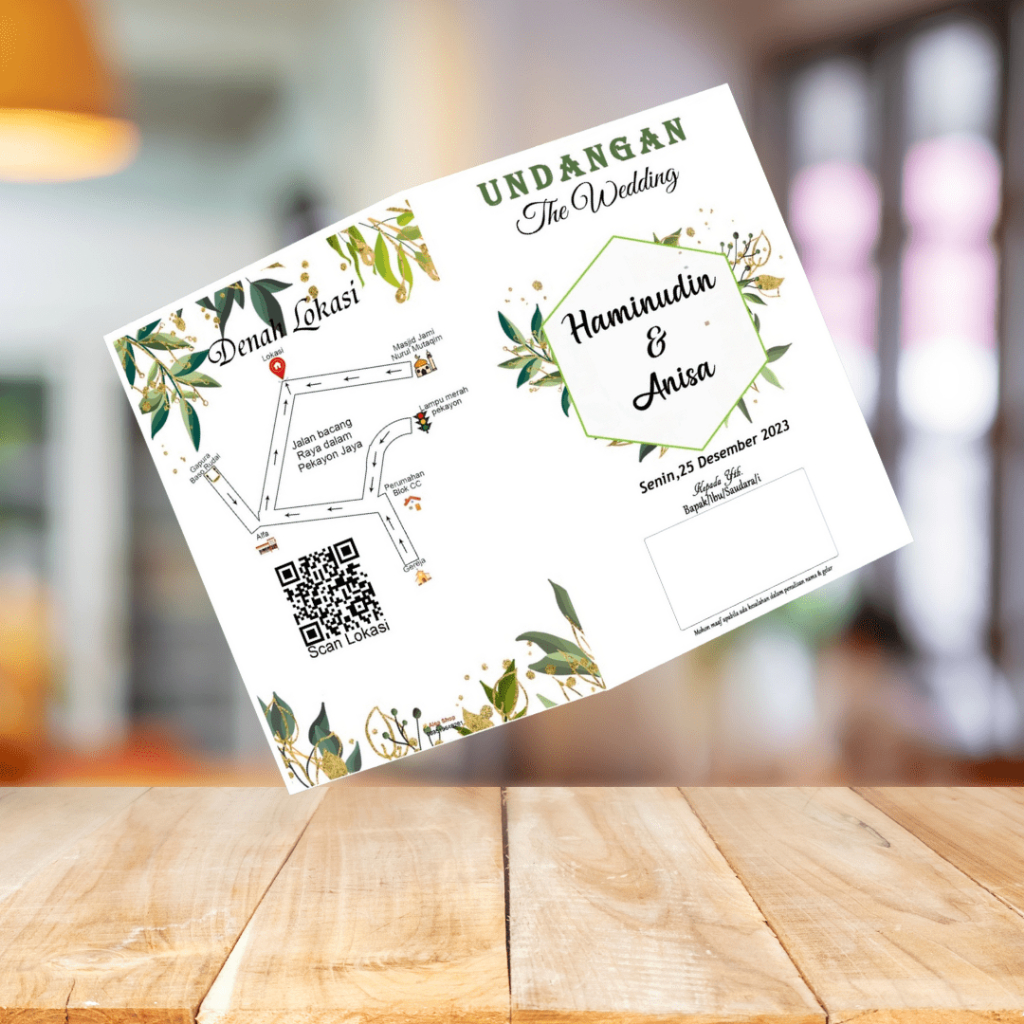 Undangan Nikah Termurah Unik simple Proses cepat hemat / Undangan Nikahan US 11 minimal order 50 pcs