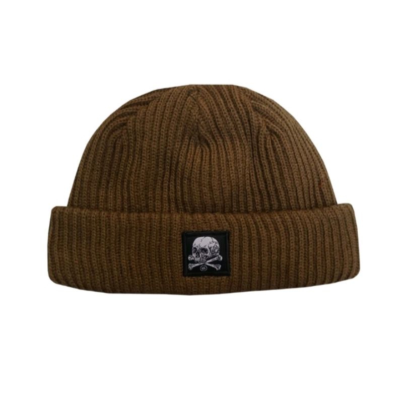 HUSTED BONESK KHAKI BEANIE