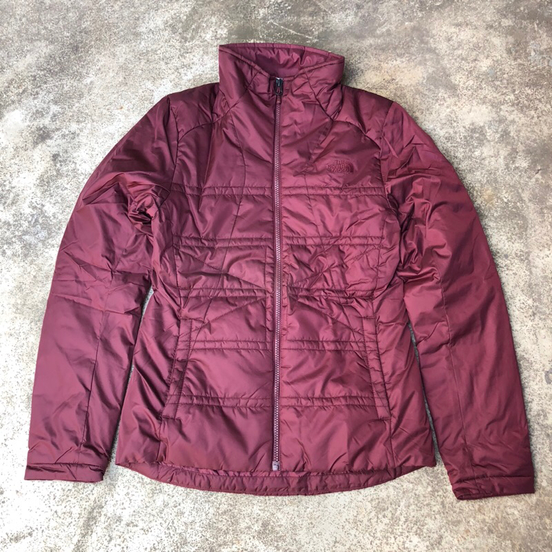 Jaket Puffer Jaket Gelembung TNF Original - Maroon