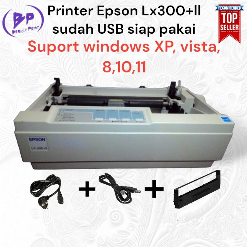 Printer Dot matrix Epson LX 300+II. LX-300 +11.second siap pakai