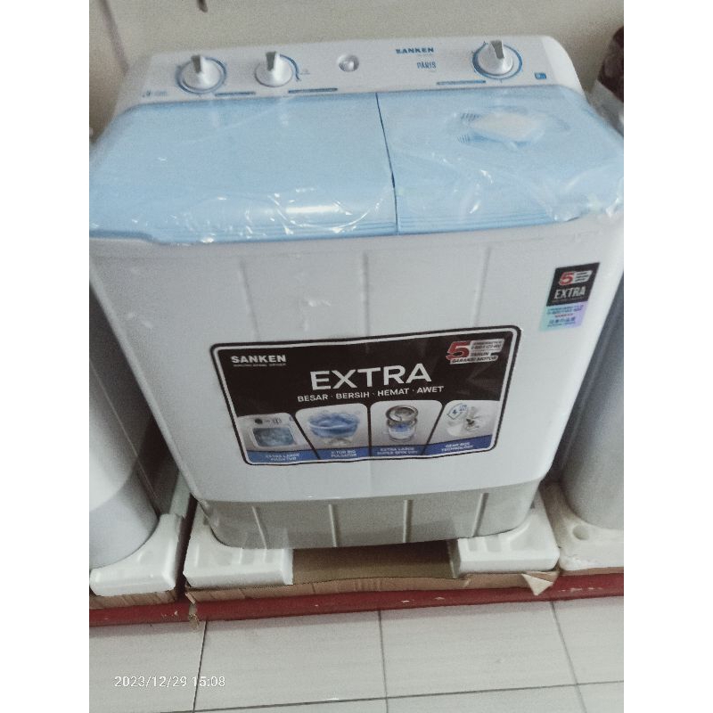 MESIN CUCI 2 TABUNG SANKEN TW-9110BU / TW-9110 LOW WATT