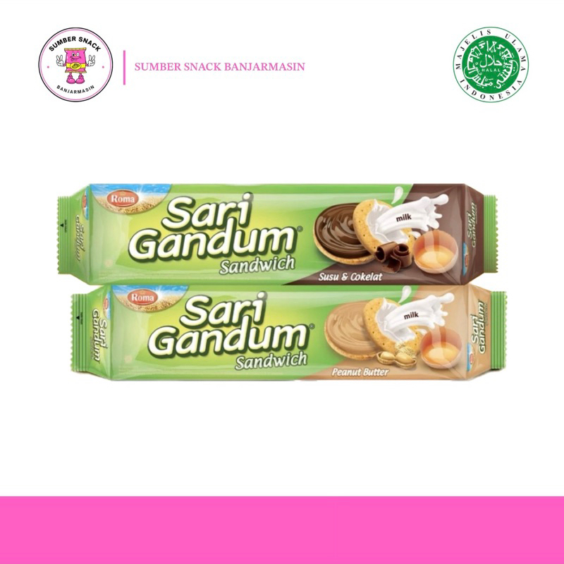 

Roma Sari Gandum Sandwich (108g) 2 Varian Rasa)