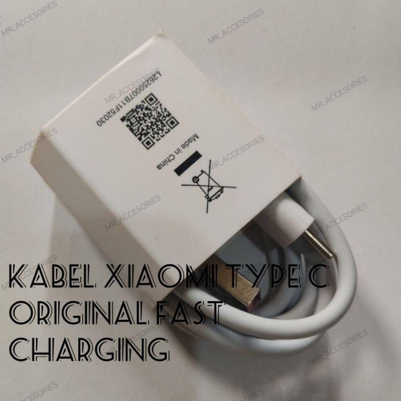 KABEL DATA XIAOMI MI TYPE C ORIGINAL 100% FASTCHARGING REDMI NOTE 7, NOTE 7 PRO, NOTE 8, NOTE 8 PRO