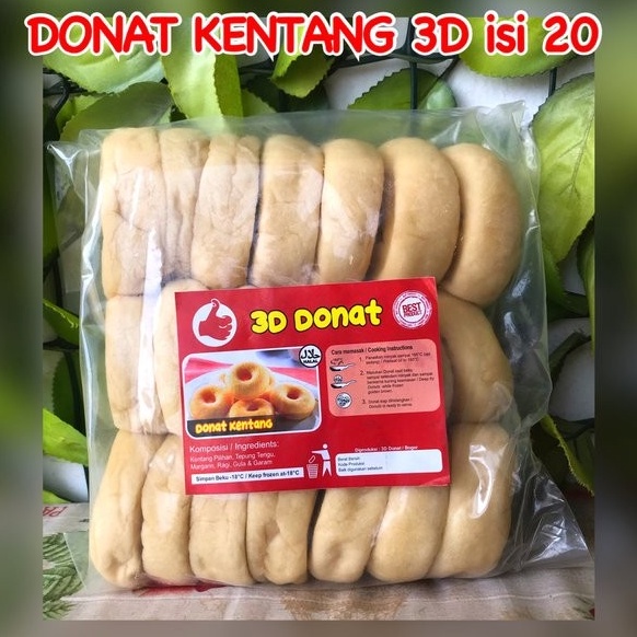 

PROMO ALE Donat Kentang 3D Isi 2 Plus Gula