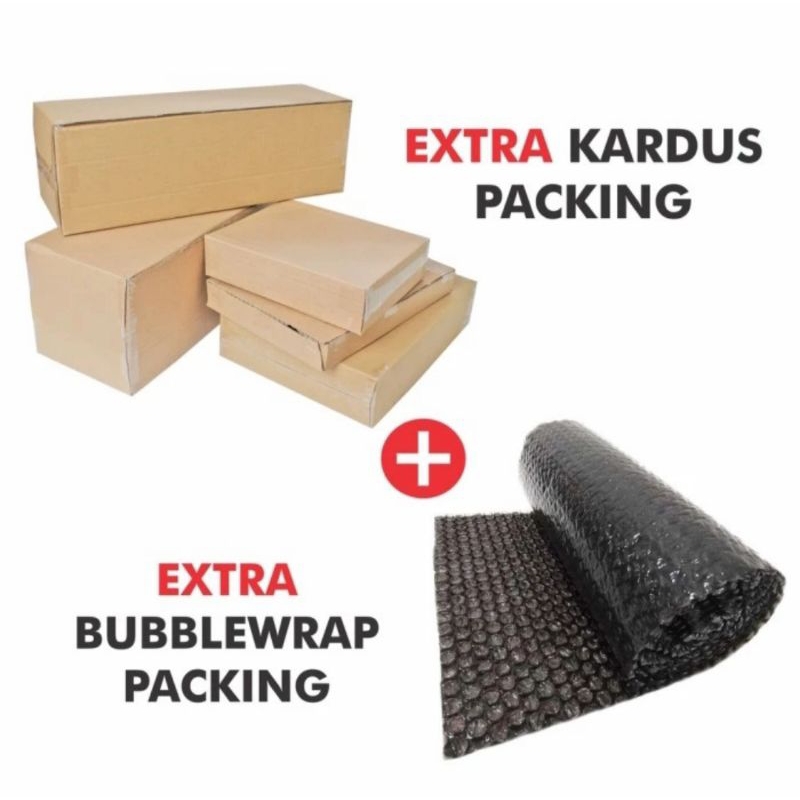 

EXTRA KARDUS PACKING DAN BUBLE WARP