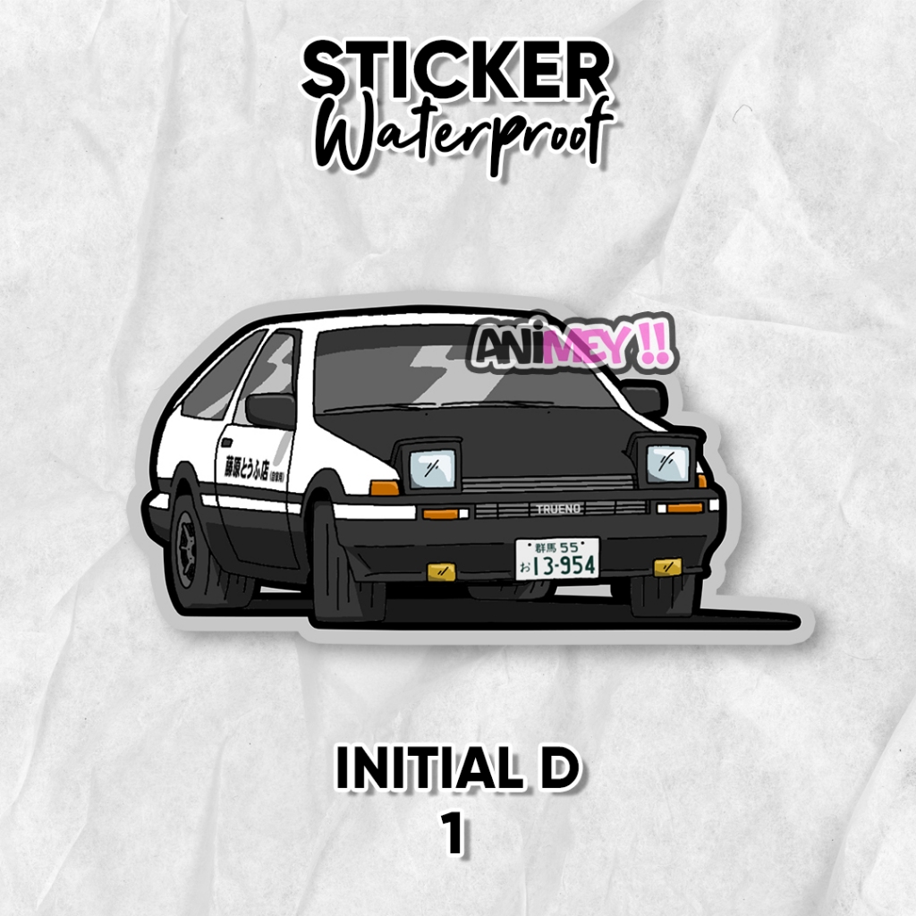 

Stiker Initial D / Sticker Waterproof / Takumi Fujiwara / Hachiroku