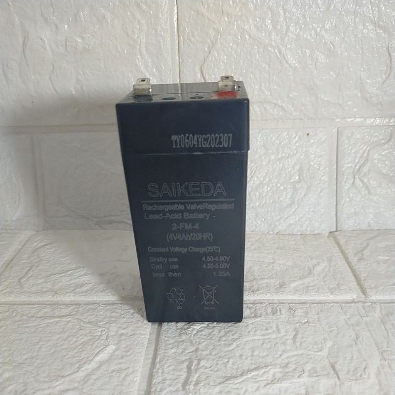 Aki kering 4 volt 4A Saikeda