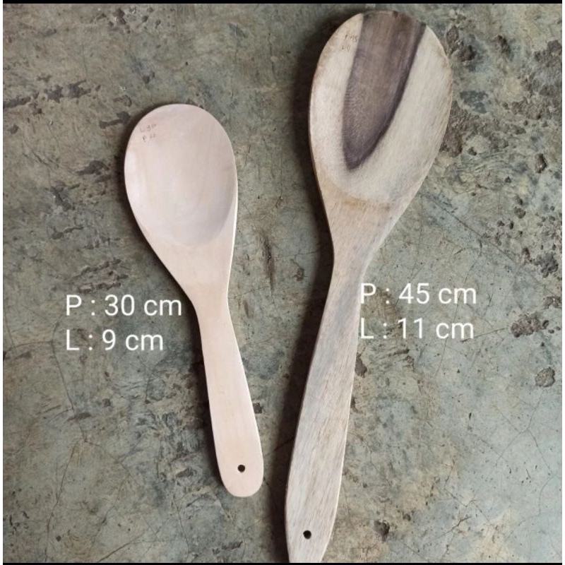 Centong Nasi Kayu Besar/ Centong Nasi Jumbo/ Centong Nasi Kayu