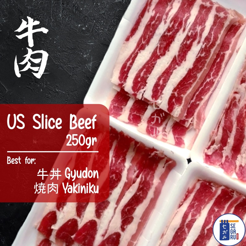 

Cuci gudang US Beef Slice Daging Sapi Slice Yoshinoya Yakiniku Shabu 25gr