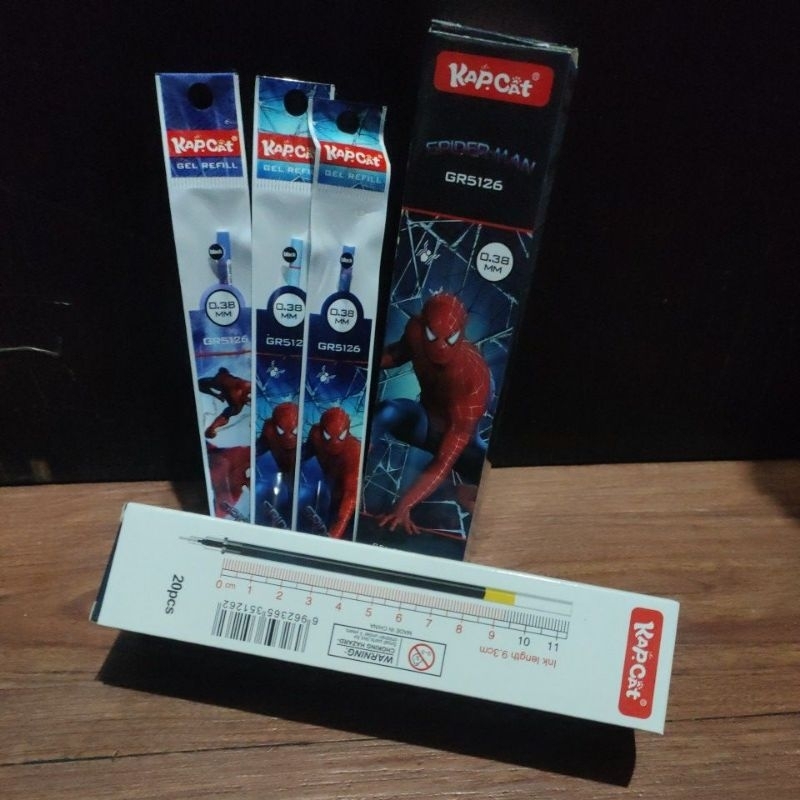 

1box(20pcs) isi Pen Gel 0,38mm motif isi pen murah