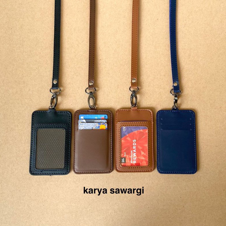 

Kekinian Id card holder name tag kulit an 9EC