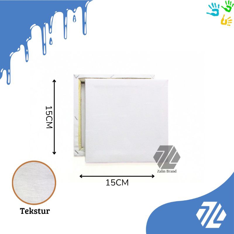 

Kanvas Lukis Canvas Board 15x15 Bingkai Alat Melukis Untuk Anak Media Melukis Cat Air