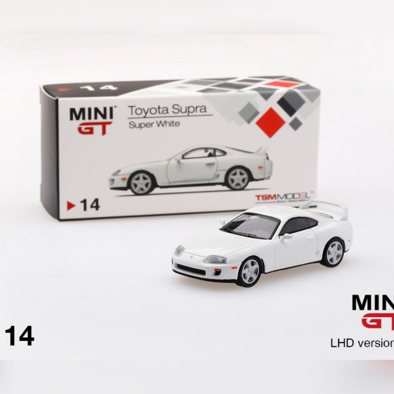 Mini GT Toyota Supra MK4 Super White RHD #14