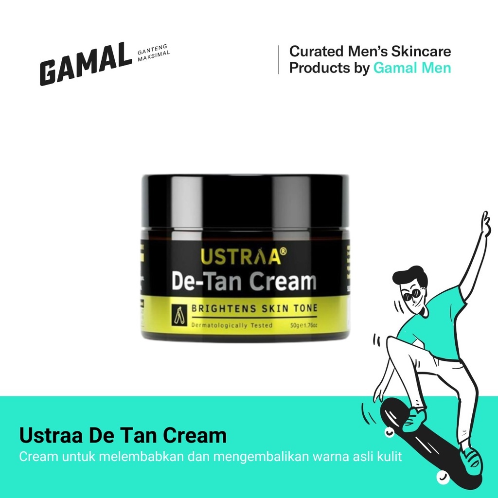 Cream Pelembab Pencerah Pemutih Wajah Pria Ustraa De-Tan Krim 50gr - Yogyakarta