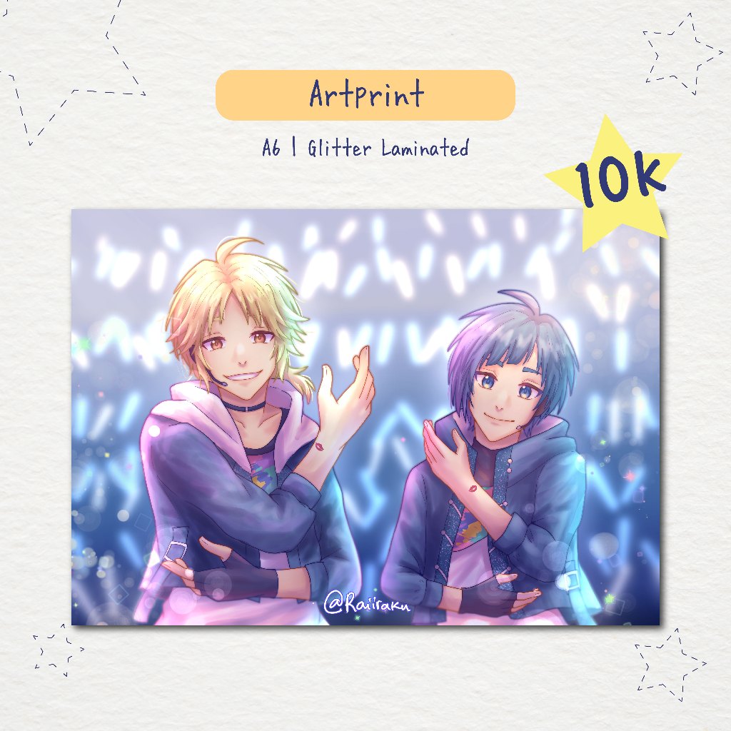 HONEYWORKS LIPXLIP | A6 ARTPRINT GLITTER LAMINATED