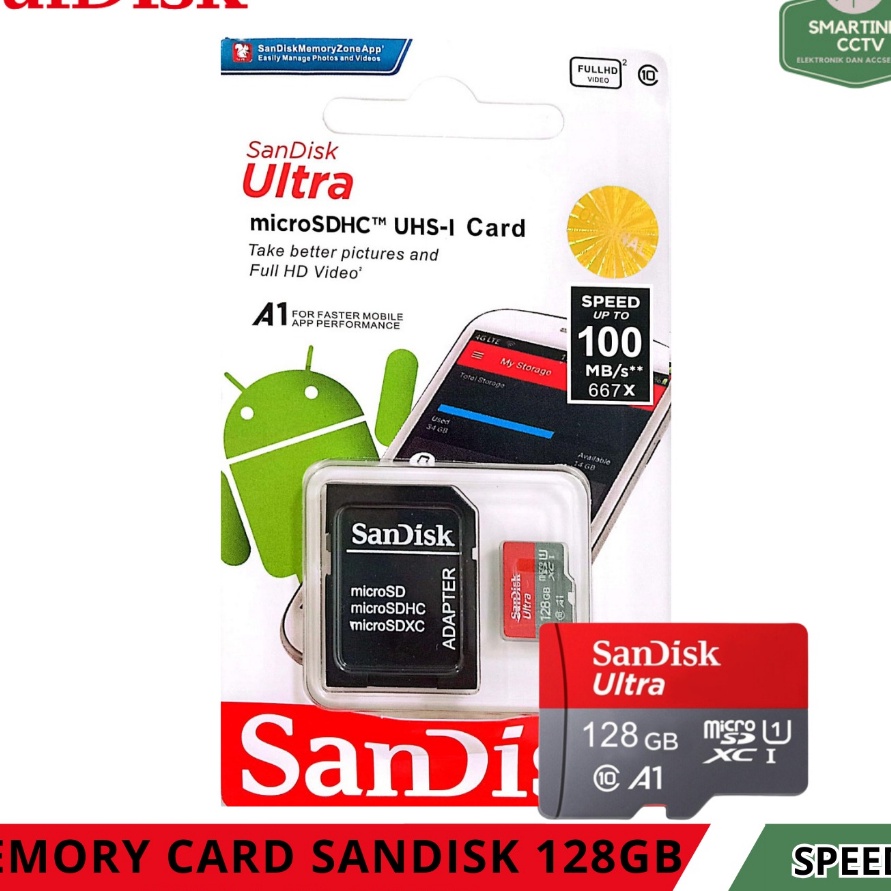 Memory Card 128GB SanDisk Ultra  Micro SD 128GB ORIGINAL