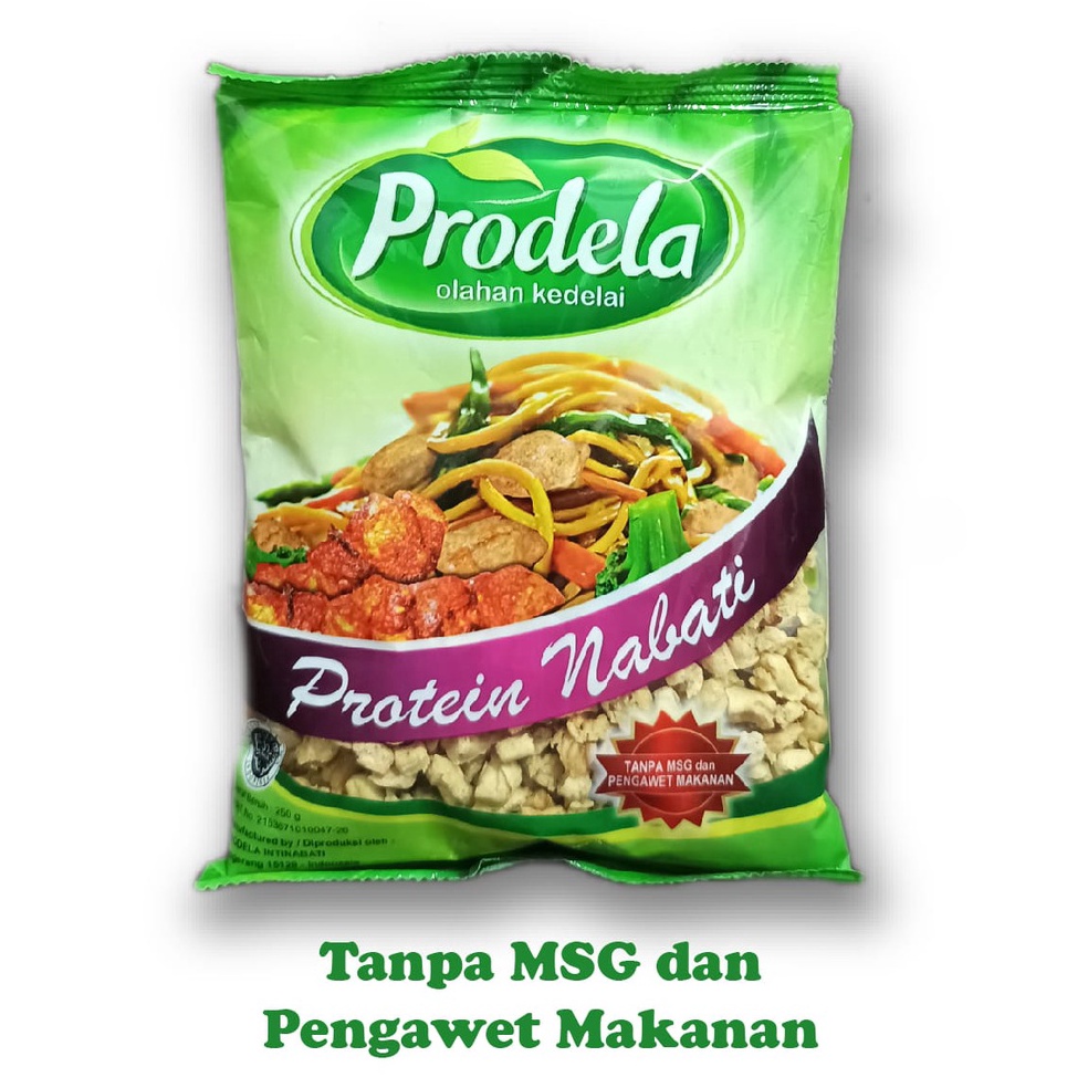 

FLASH SALE PRODELA vegan PROTEIN NABATI 25g MAKANAN SEHAT PENGGANTI DAGING teman makan nasi Proteina