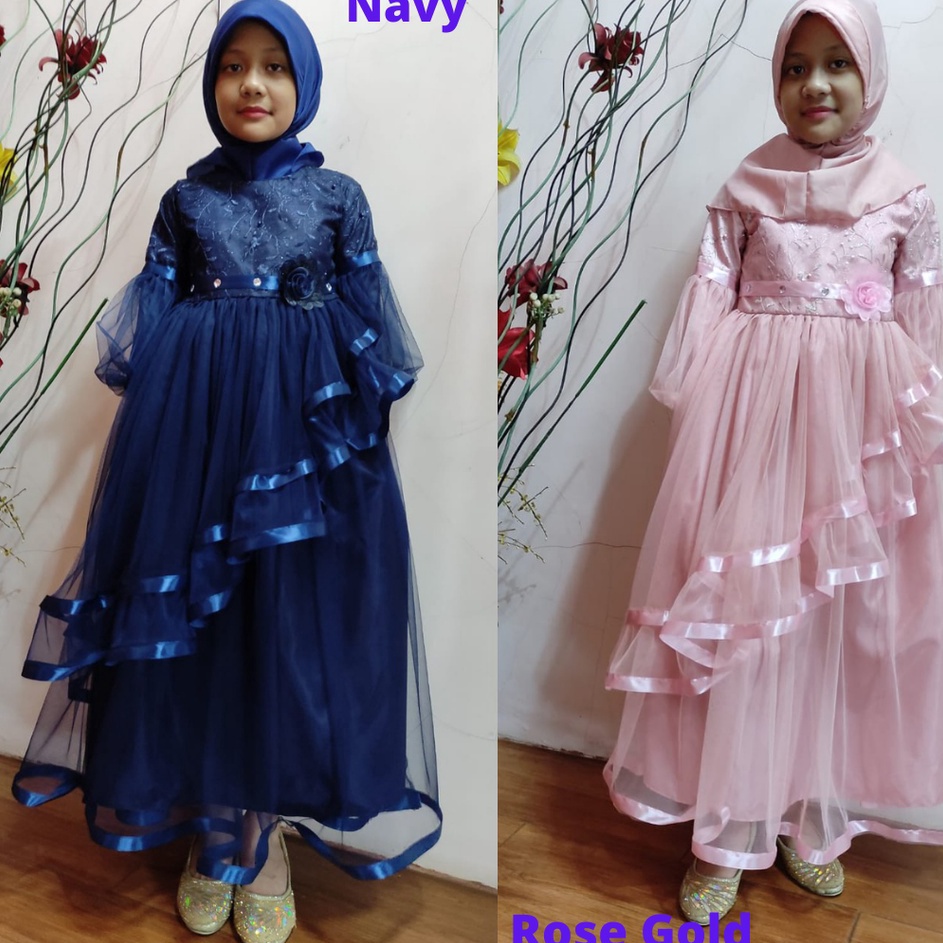Model Baru  MODEL BARU ITSMECOLLECTION   BAJU PESTA ANAK  GAUN PESTA ANAK MUSLIM  GAMIS PESTA ANAK K