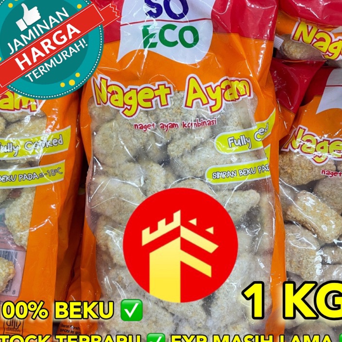 

TERBARU SO ECO NAGET AYAM 1 KG SO ECO CHICKEN NUGGET 1 KG