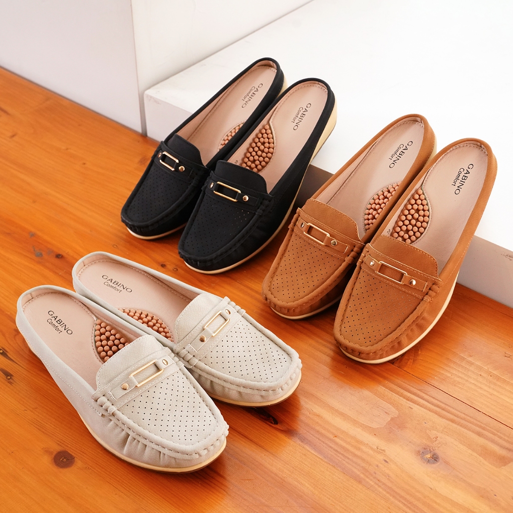 Gabino Sepatu Wanita Wedges Moccasin Slip On Casual Fita - O1CB3001