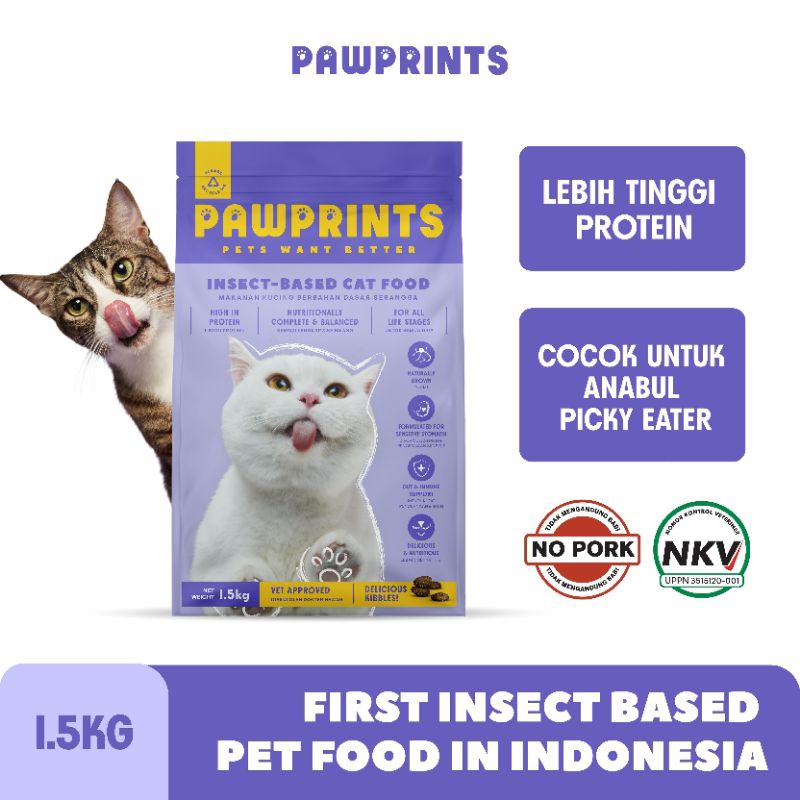 Pawprints cat food 1,5kg