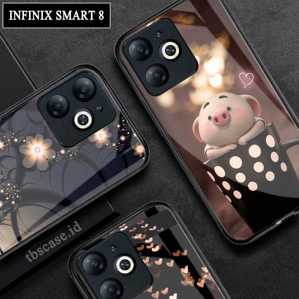 Softcase Glossy Glass Kaca Infinix Smart 8 Smart 8 Pro Terbaru [M-156] Case Handphone Infinix Smart 