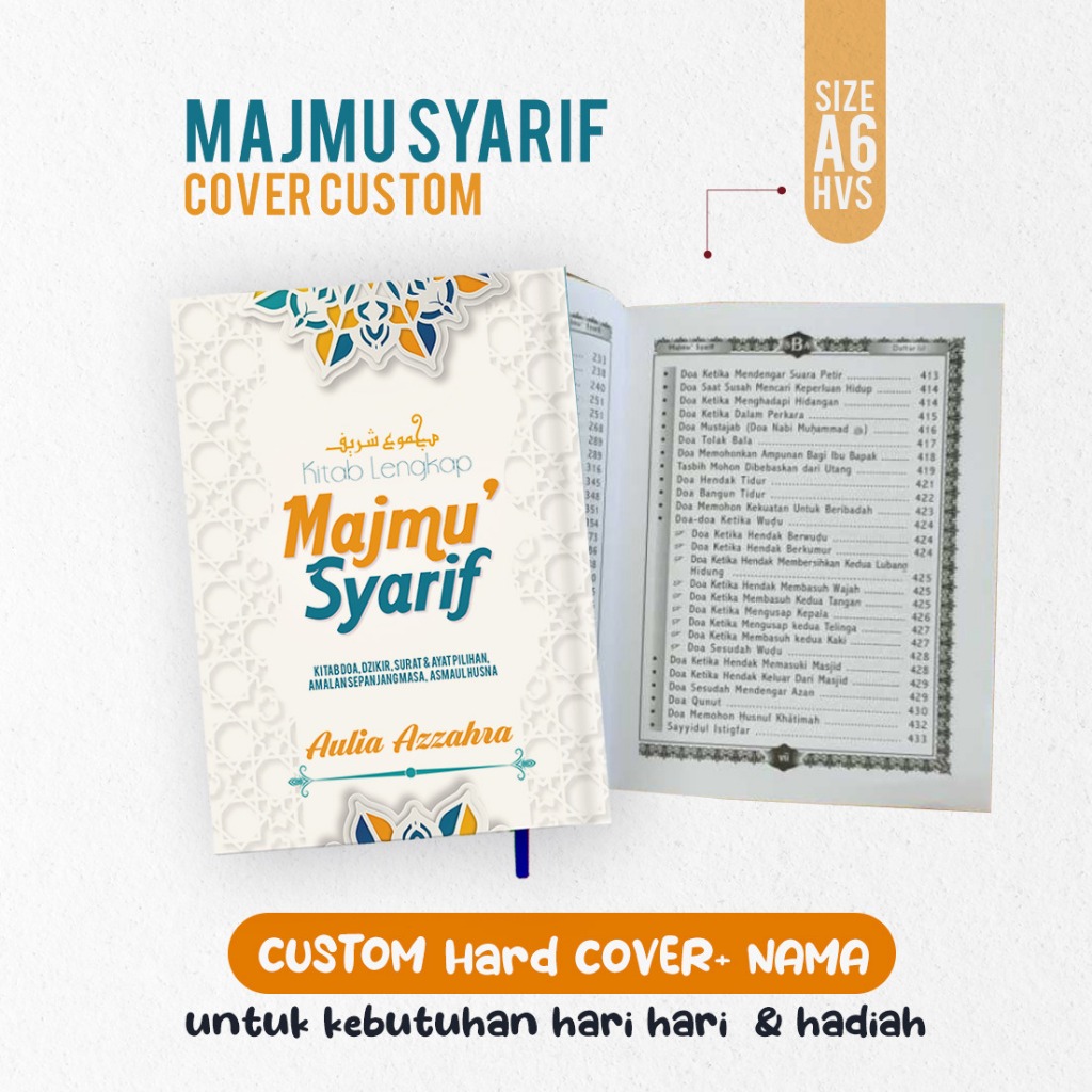 Majmu Syarif Custom Hard Cover A6