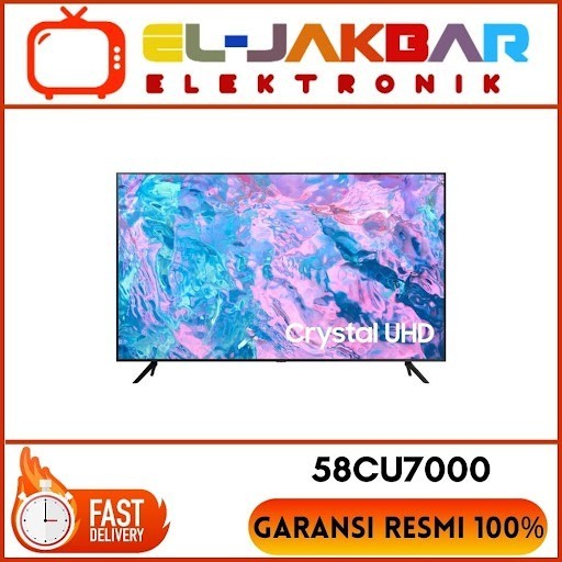 Samsung 58CU7000 smart tv 58 inch Crystal 4K UHD UA58CU7000KXXD