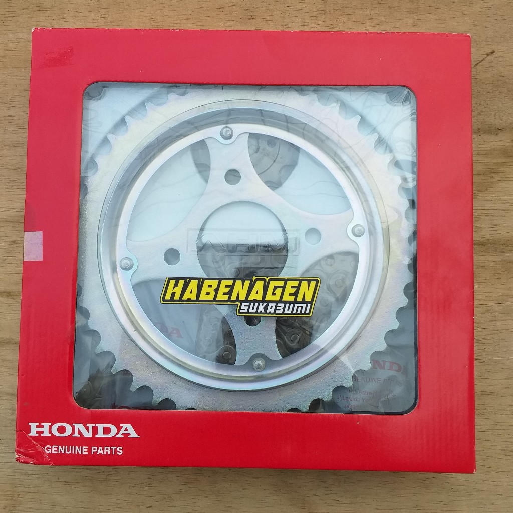 gir gear set depan belakang rante rantai honda tiger 2000 lama lawas revo ORI AHM HGP ORIGINAL GOOD 