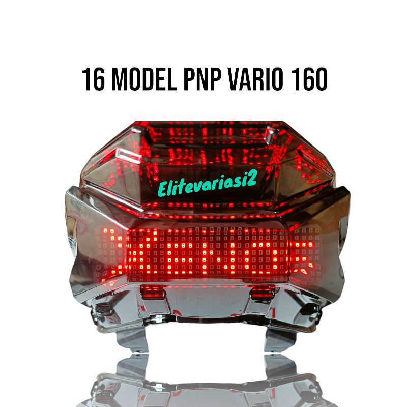 Stoplamp Vario 160 Lazy Led Running Text Pnp - Lampu Belakang Xenos