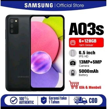 SAMSUNG A03s RAM 4/64GB//SECOND MASIH MULUS DAN NORMAL
