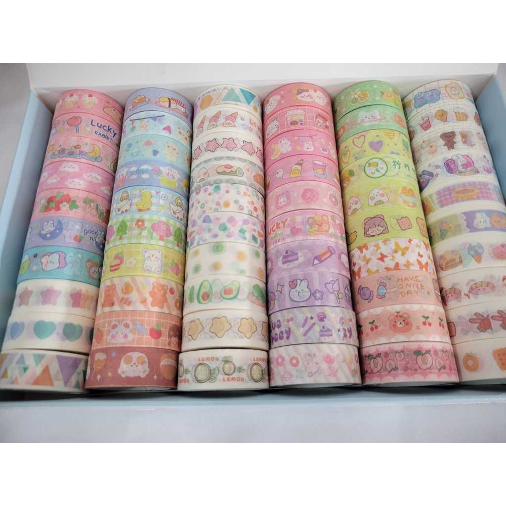 

ISOLASI GAMBAR LUCU SELOTIP KERTAS WASHI TAPE SELOTIP DEKOR