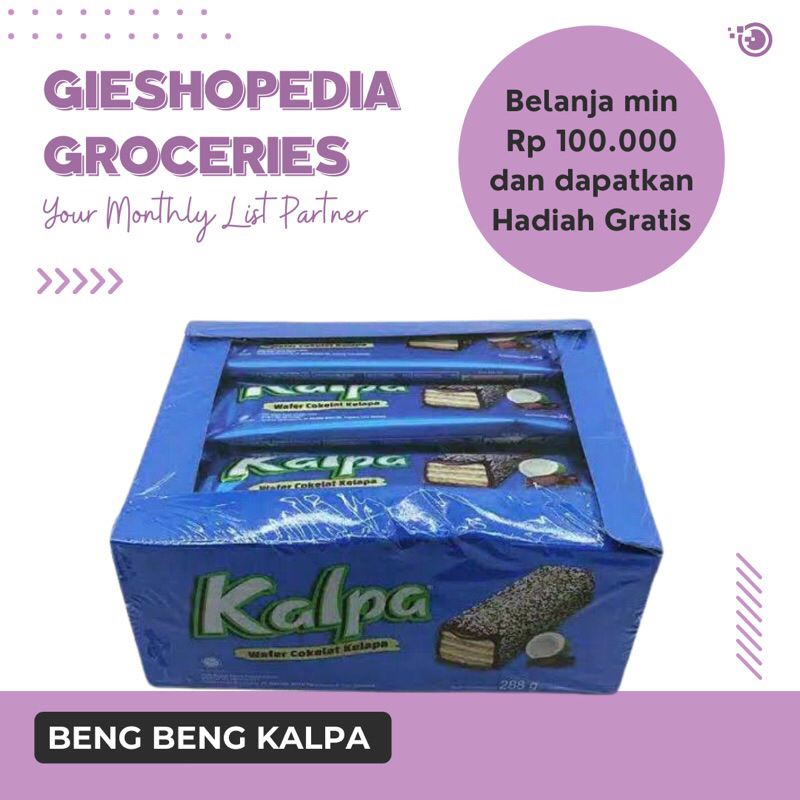 

Kalpa Wafer Coklat Kelapa 1 Karton Isi 8box