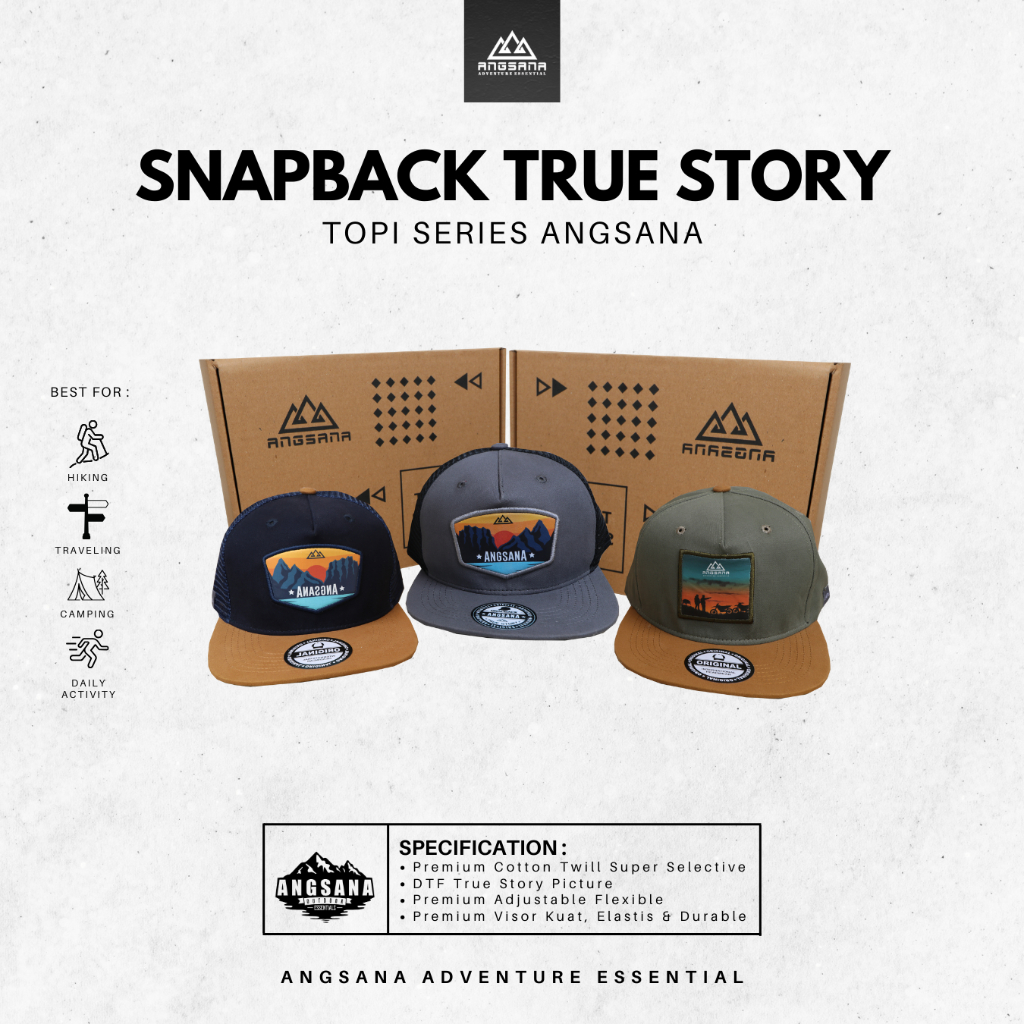 Topi Angsana True story series Original Box packaging