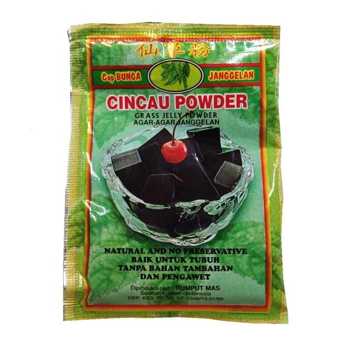 

CINCAU POWDER CAP BUNGA JANGGELAN GRASS JELLY ISI 10 BKS