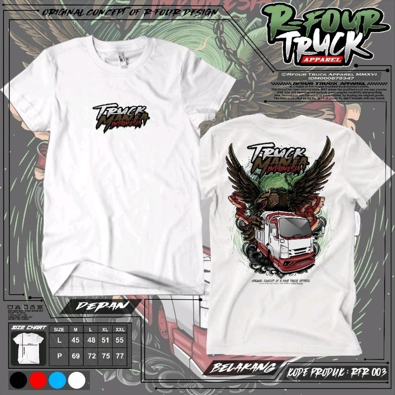 KAOS TRUK MANIA RFR003 KAOS TRUK KAOS TRUK DEWASA KAOS TRUK OLENG KAOS TRUK VIRAL