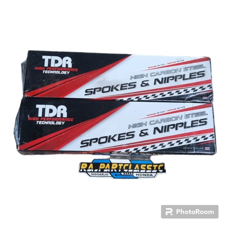 Ruji Jari Jari TDR Crome Uk 130 164 TDR Original Depan Belakang Ring 17