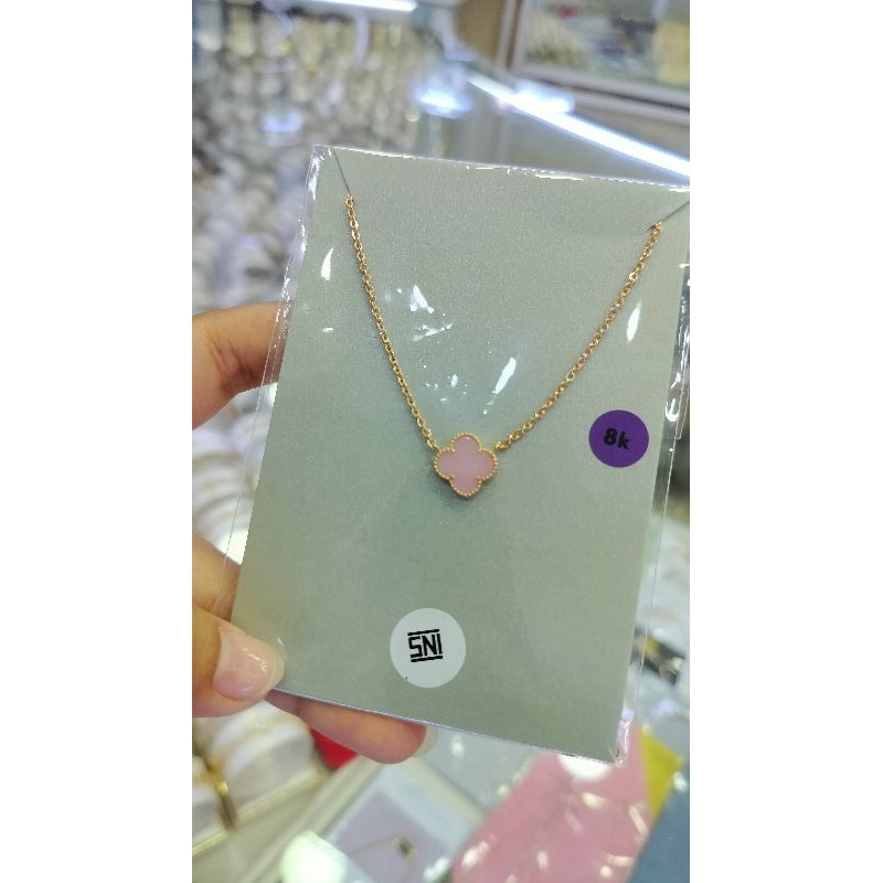 Kalung Rantai vanclep mas 22 mas 8k