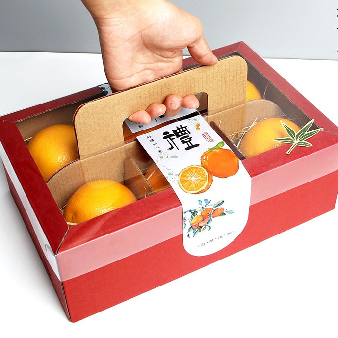 NEW ( HI 204)  - PREMIUM KOTAK TENTENG HAMPERS BUAH JERUK / APEL - BOX HAMPERS BUAH