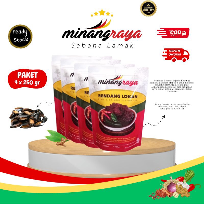 

bundle rendang lokan minang raya original bumbu khas padang halal mui