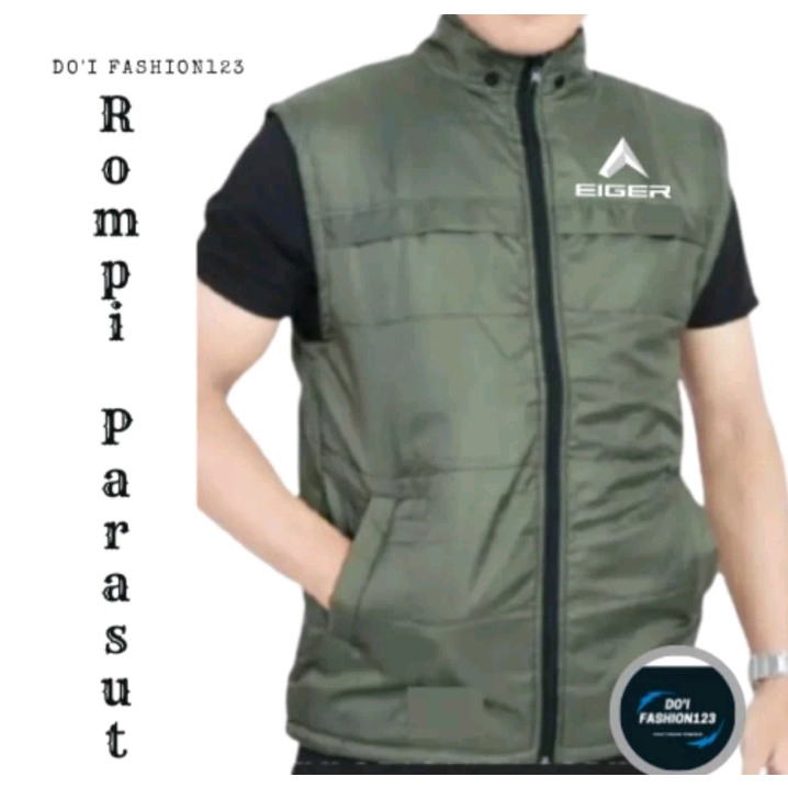 BAYAY DI TEMPAT ROMPI PARASUT PRIA / Rompi motor outdoor tebal / Rompi macing termurah / Rompi polos