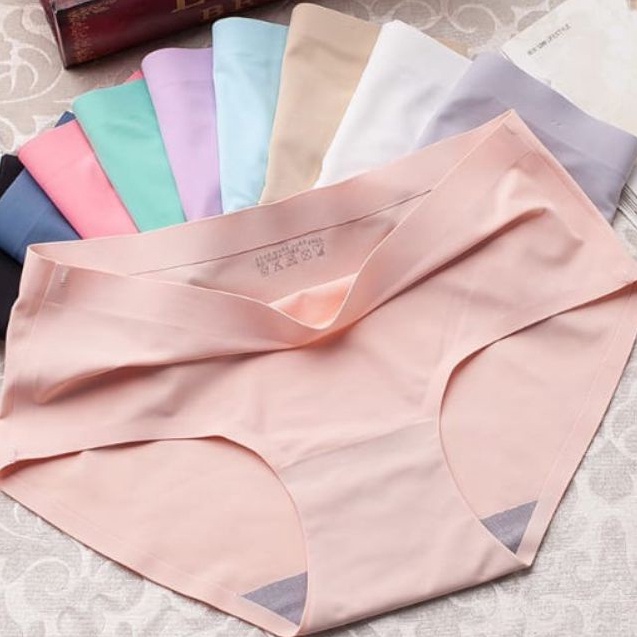BestSeller 6 Pcs CD Celana Dalam Wanita Seamless Halus Tanpa Jahitan Anti Nyeplak  Size M L XL XXL