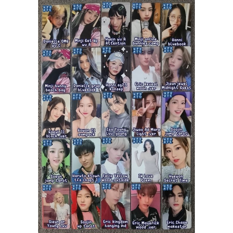 Eric The Boyz Minji Hyein Danielle NewJeans Sieun ar StayC Hyewon Soojin Soeun weeekly Gowon pob