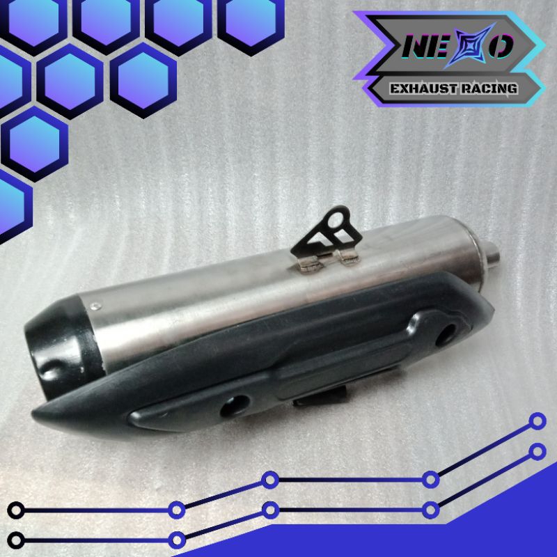 KENALPOT TZM PROJECT STAINLESS PNP FULLSET+EMBLEM TZM Vario Aerox Nmax Beat mio