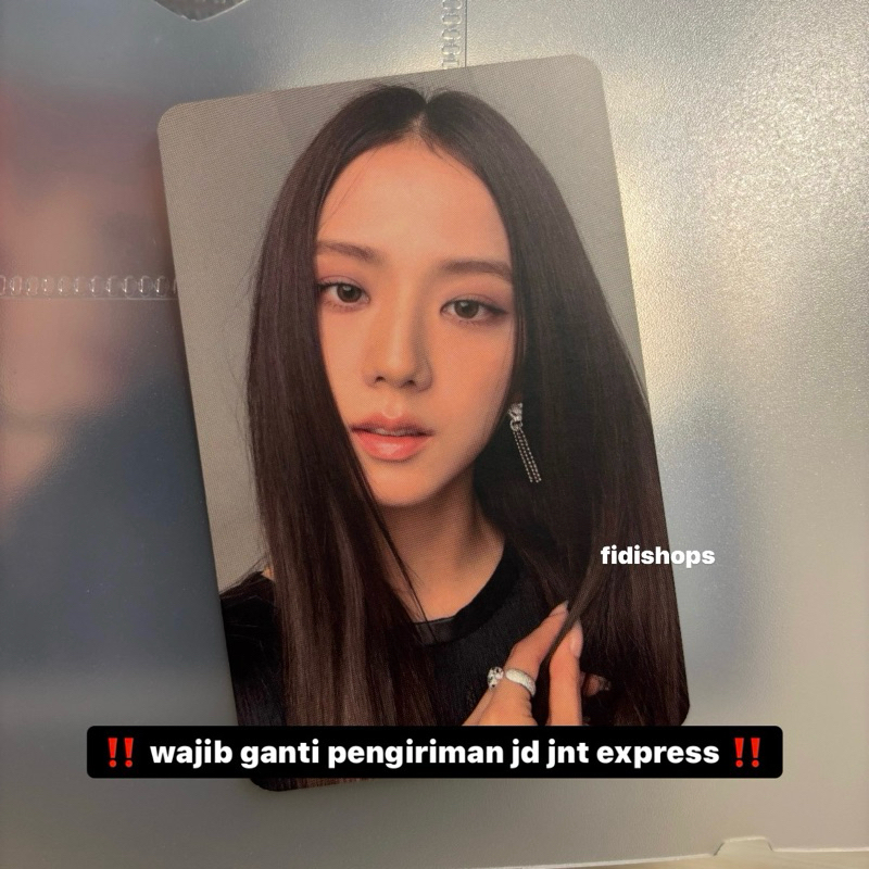 [READY] OFFICIAL BLACKPINK JISOO ANTING THE ALBUM POB BENEFIT KTOWN4U PC PHOTOCARD